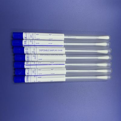 Longs tampons du coton ISO13485 médicaux, écouvillon nasal médical pour l'essai de virus